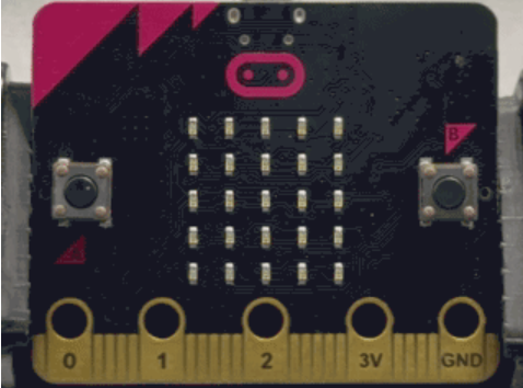 マイクロビットで体動アラームくんを動かす様子