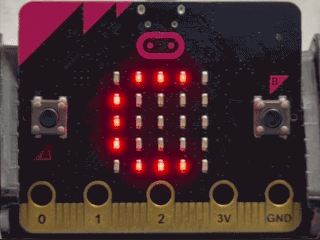 マイクロビットで授業＆休憩タイマーのプログラムを実行している動画