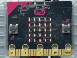水槽の藻をふせごう！明るさ調査隊をmicro:bitで動かしているようす